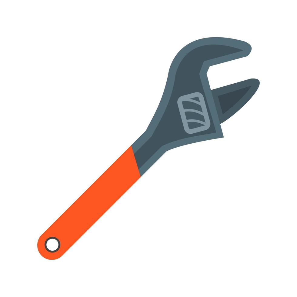 Monkey Wrench Flat Color Icon vector