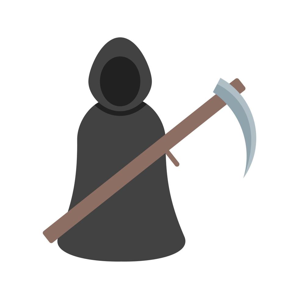 Hooded Figure Flat Color Icon vector