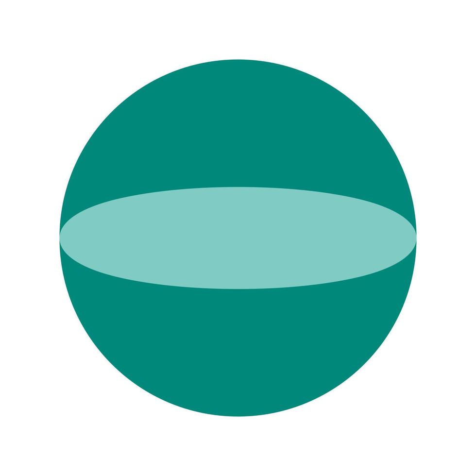 Circle Flat Color Icon vector