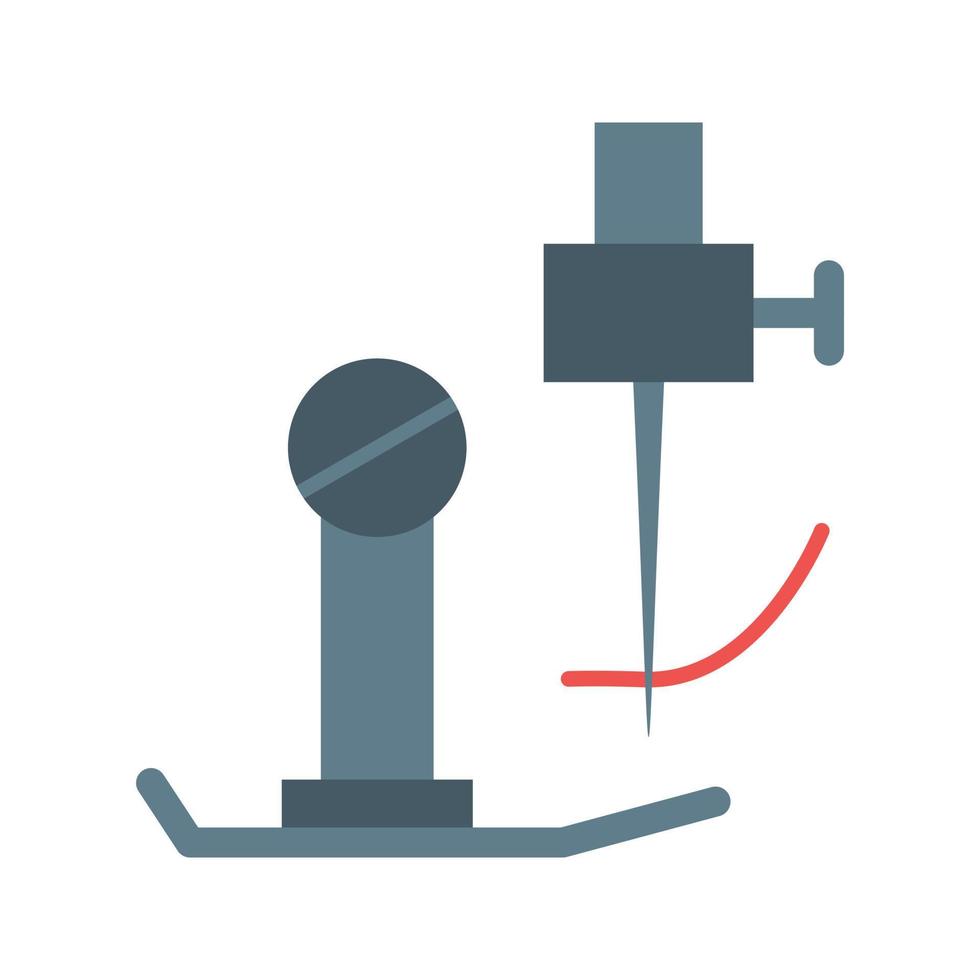 Sewing Machine Parts Flat Color Icon vector