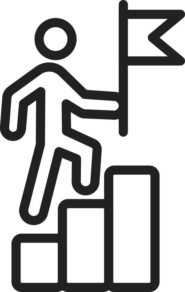 Leadership Line Icon vector