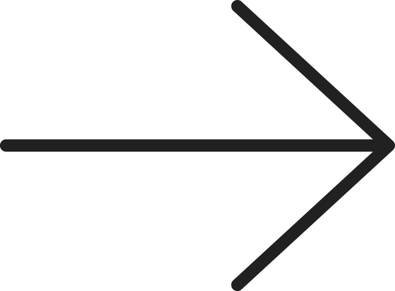 Right Arrow Line Icon vector