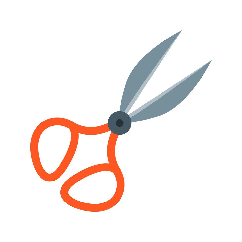 Pair of Scissors II Flat Color Icon vector