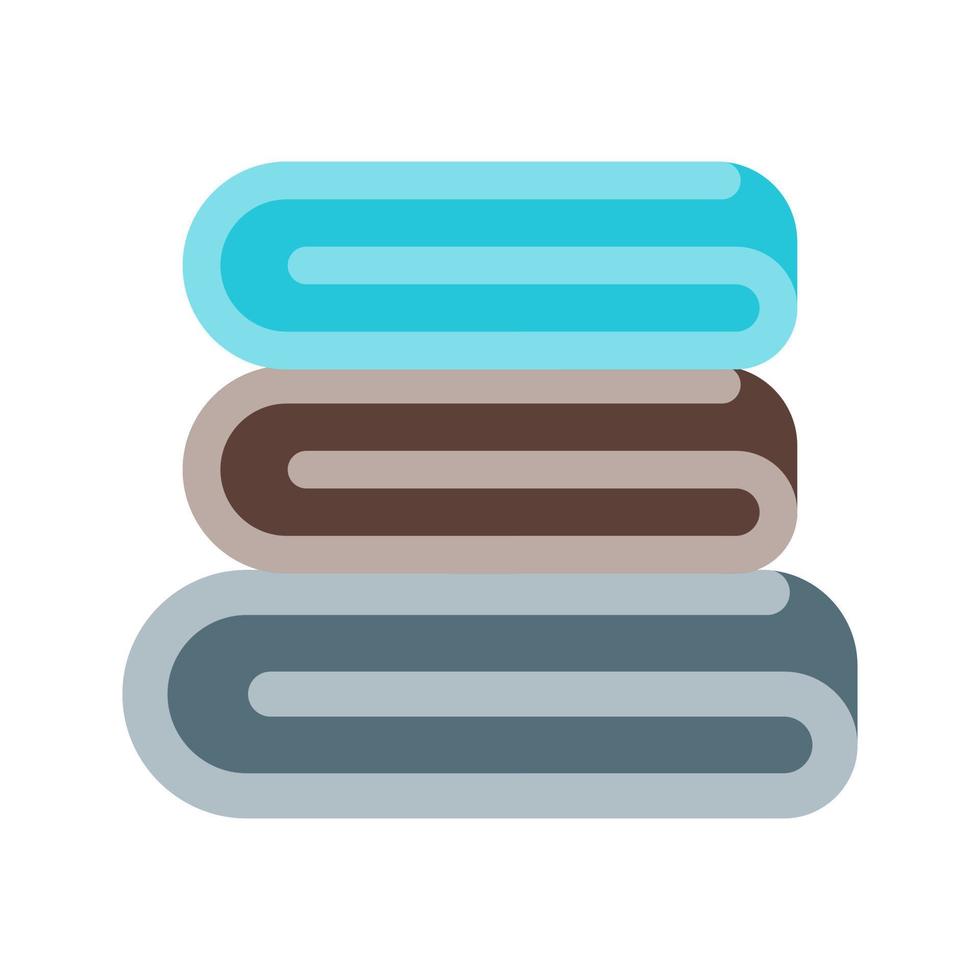 Folded Clothes Flat Color Icon vector