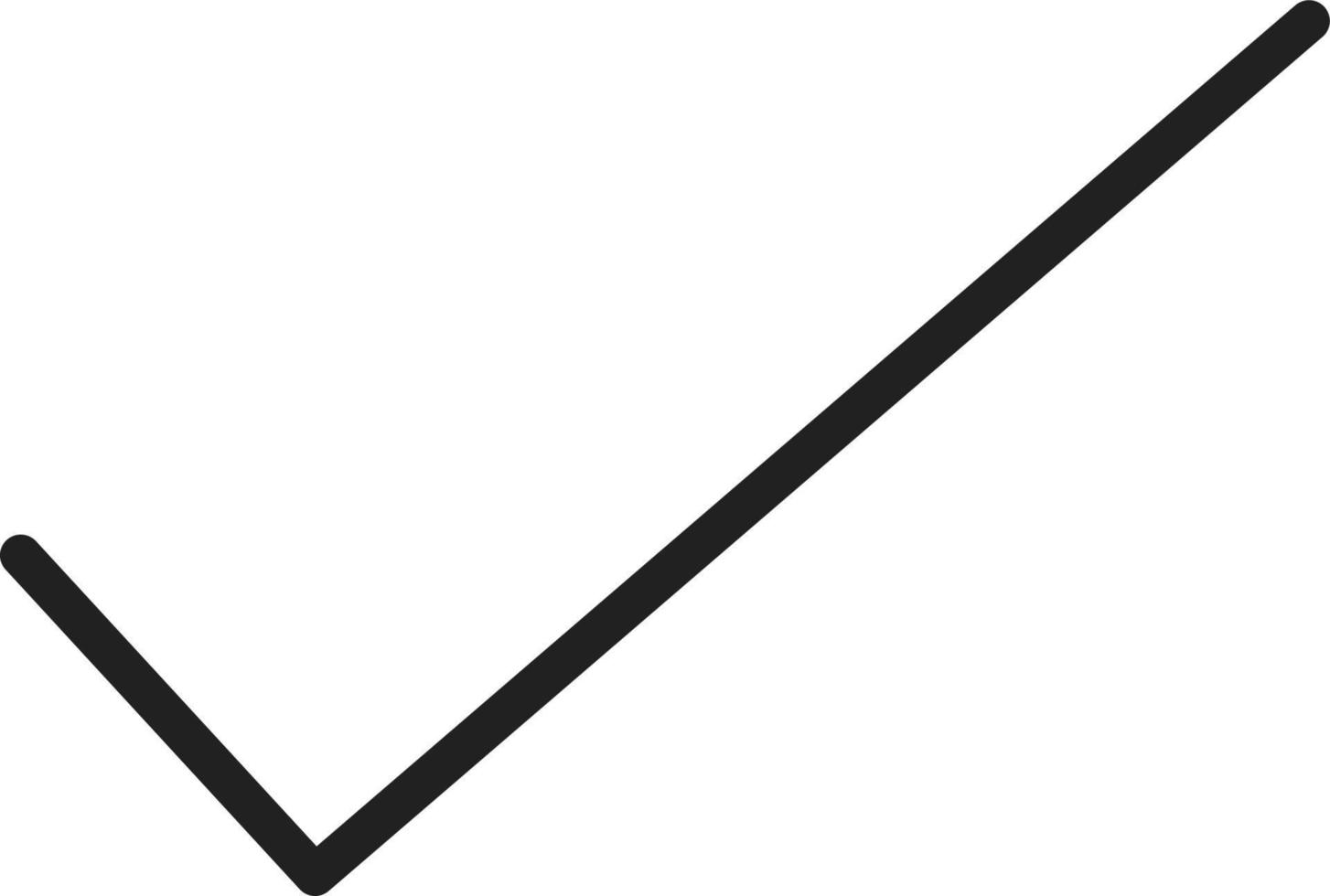 Checked Line Icon vector
