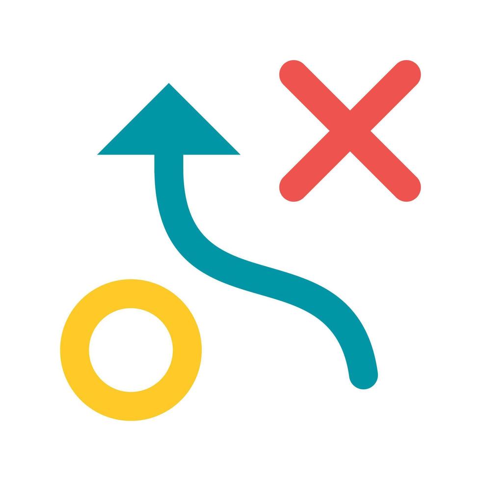 Strategy Connsultation Flat Color Icon vector