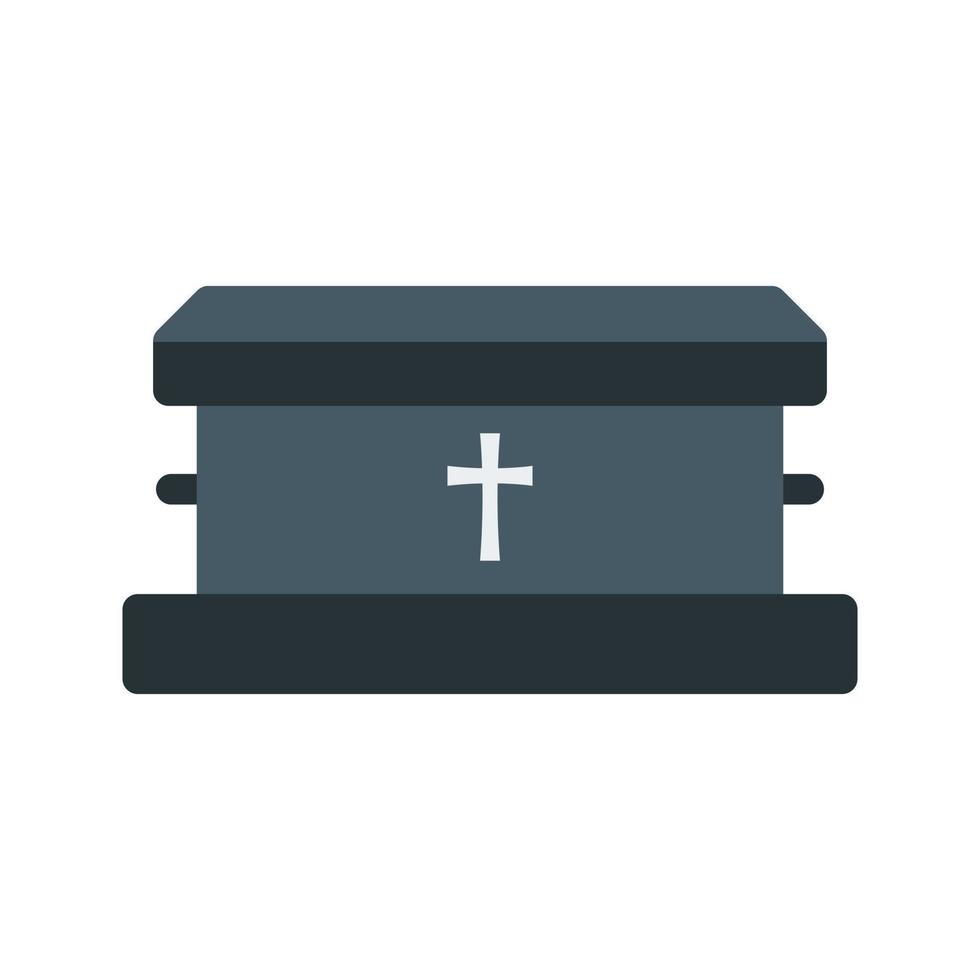 Coffin II Flat Color Icon vector