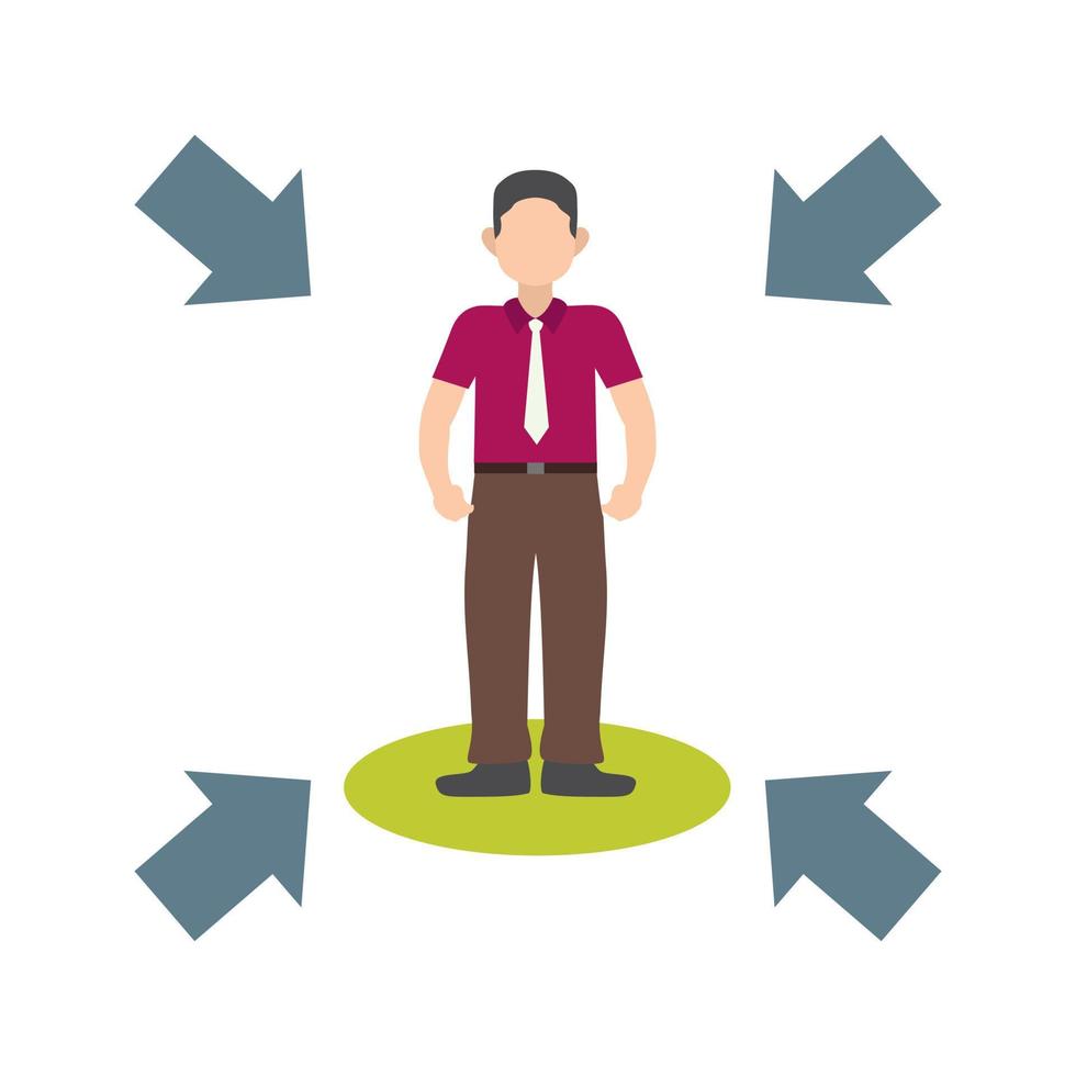 Influencing Skills Flat Color Icon vector