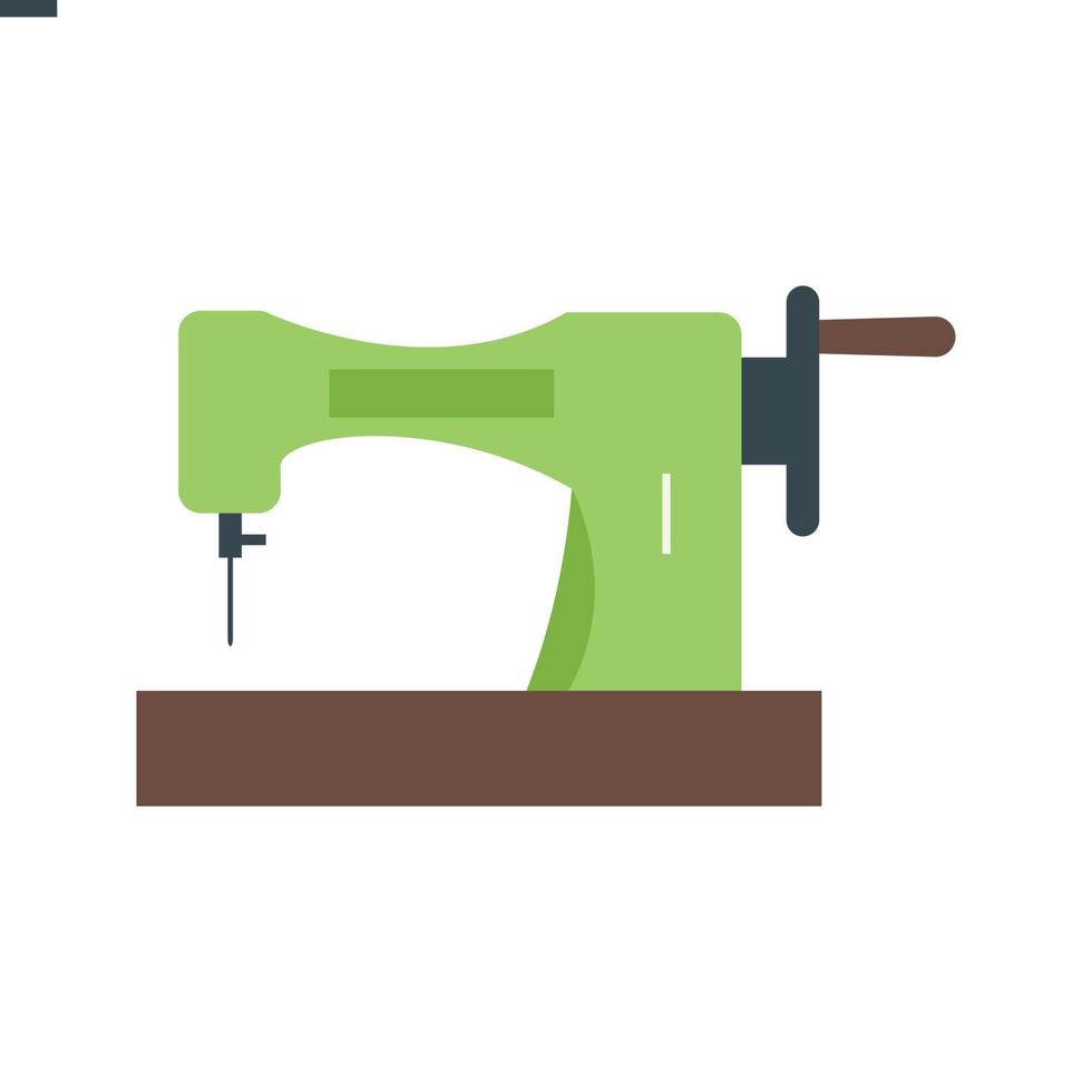 Old Style Machine Flat Color Icon vector