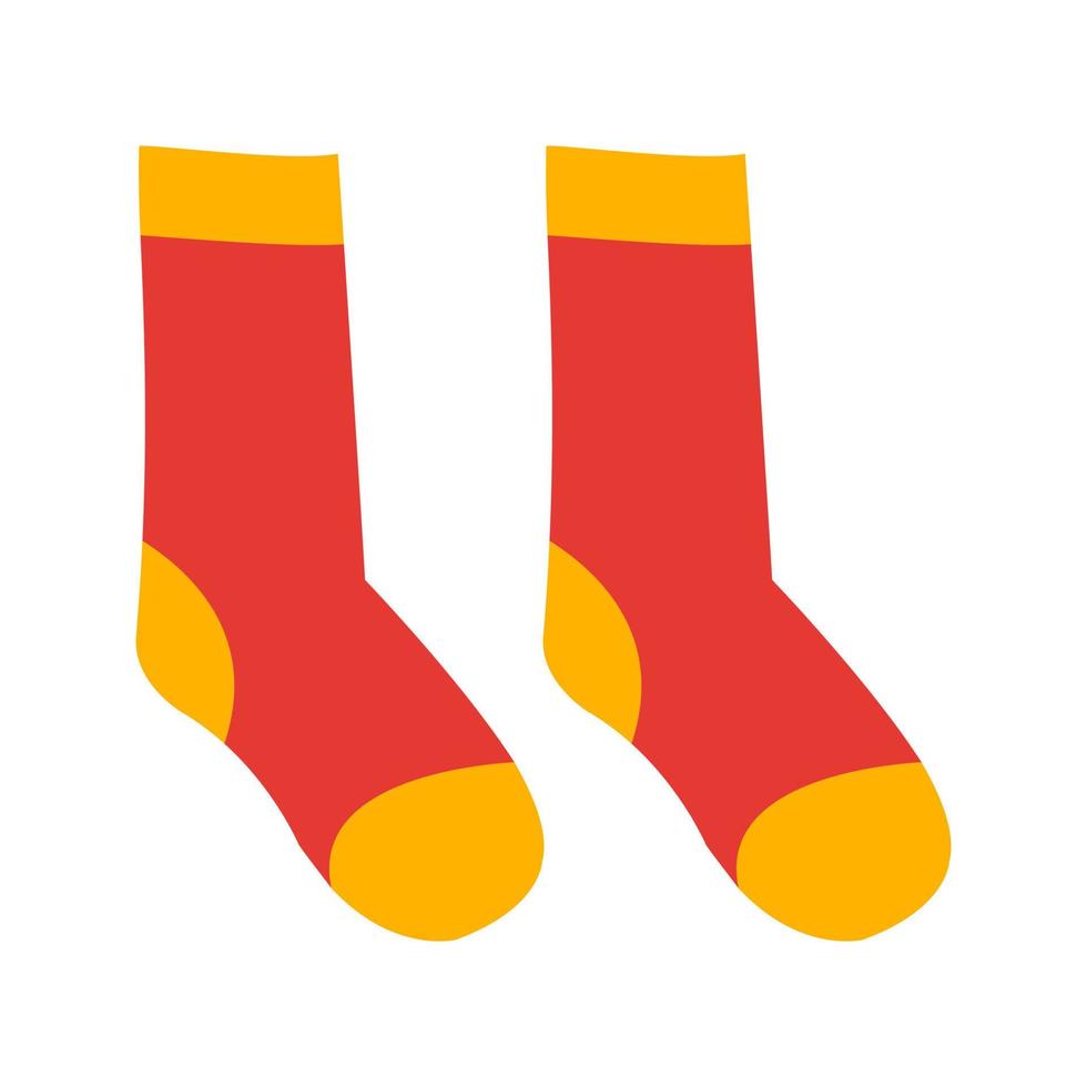 Socks Flat Color Icon vector