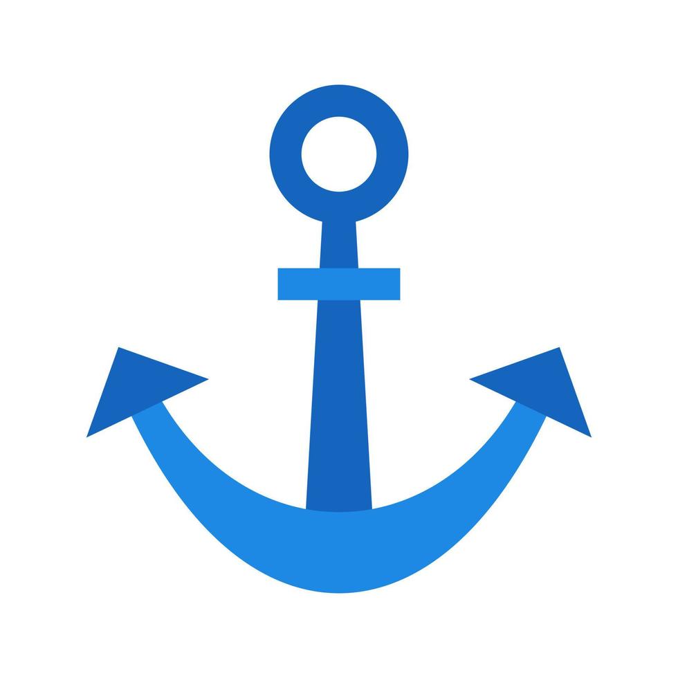 Anchor Flat Color Icon vector