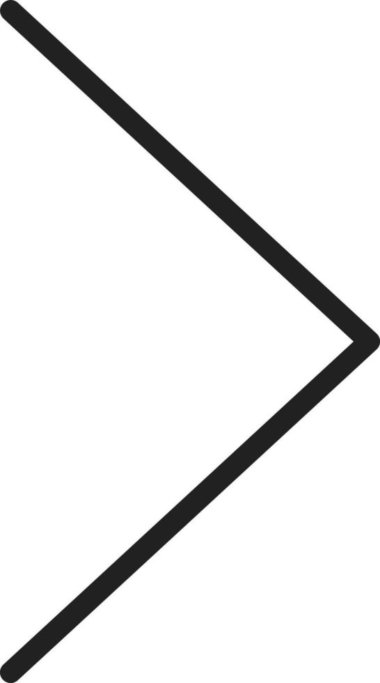 Right Line Icon vector