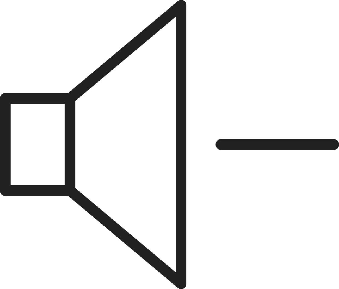 Volume Down Line Icon vector