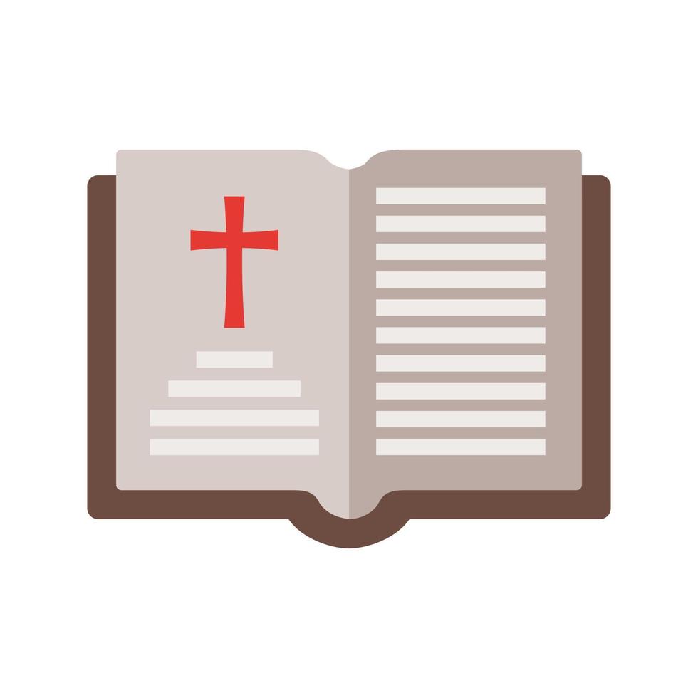 Holy Book Chapter Flat Color Icon vector