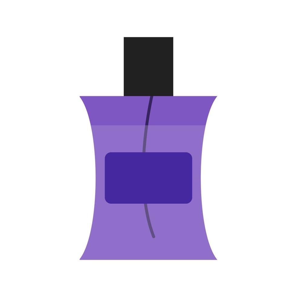 icono de color plano de botella de perfume vector