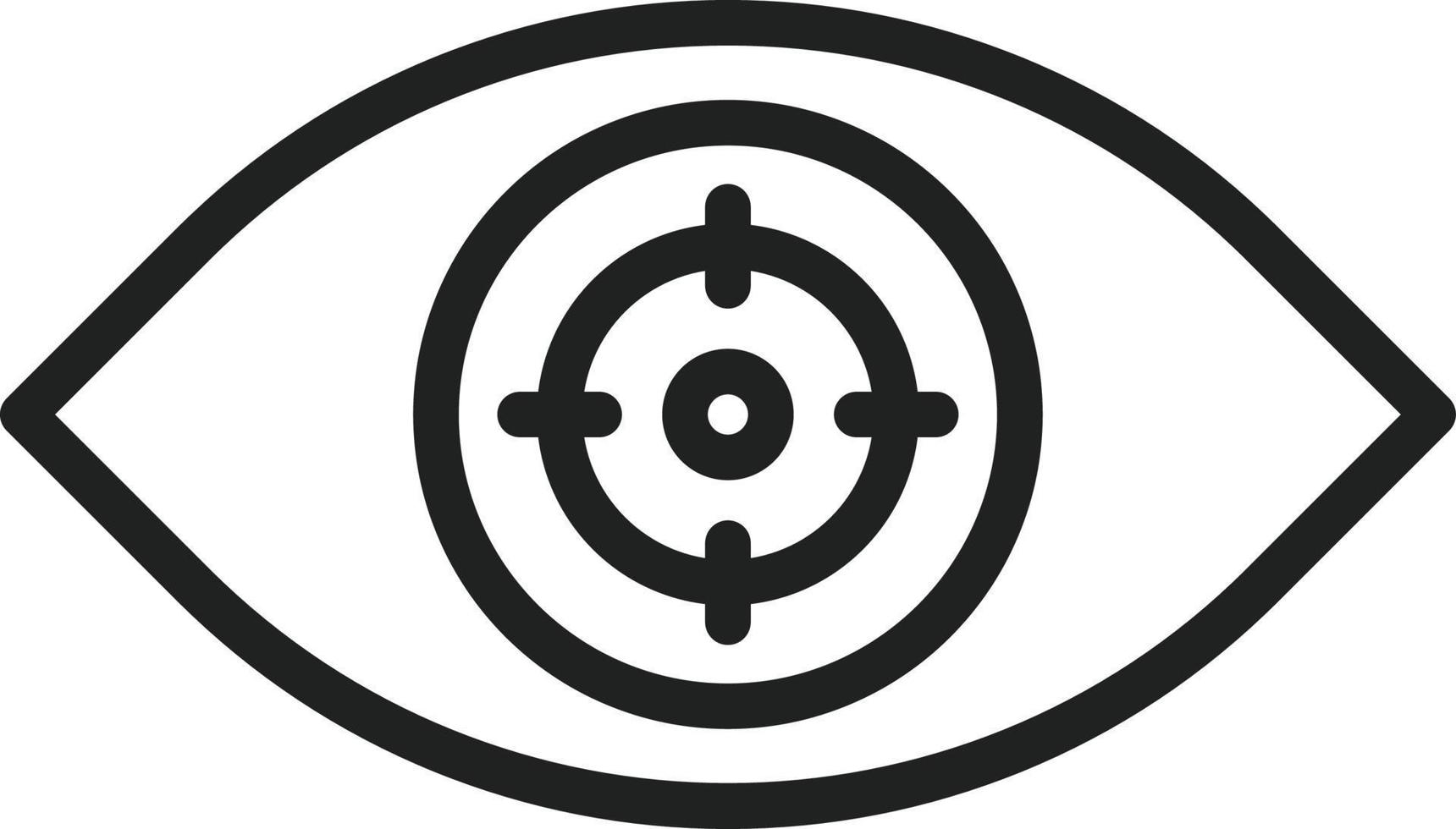 Vision Line Icon vector