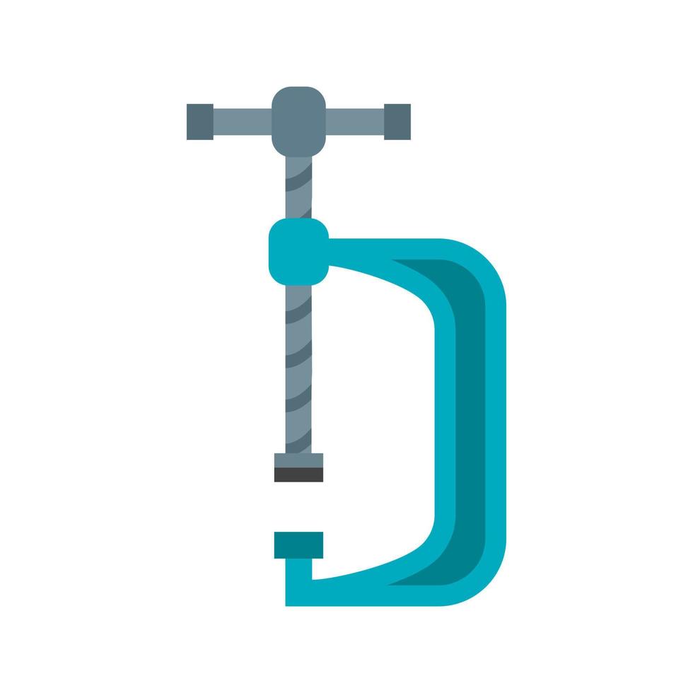 Clamp Flat Color Icon vector