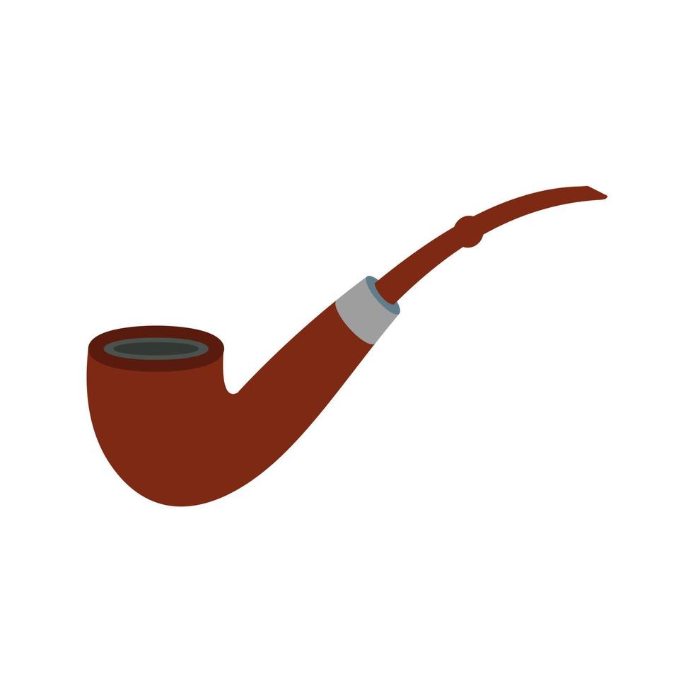 Smoking Pipe Flat Color Icon vector