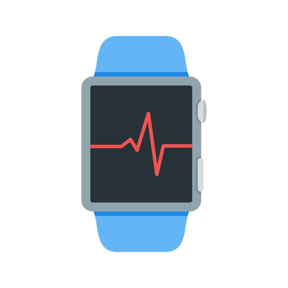 Heartbeat Count Flat Color Icon vector