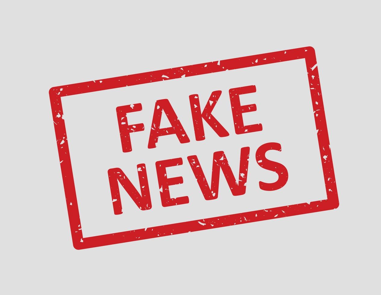 Fake News, Grunge Rubber Stamp On A White Background, Vector Illustration