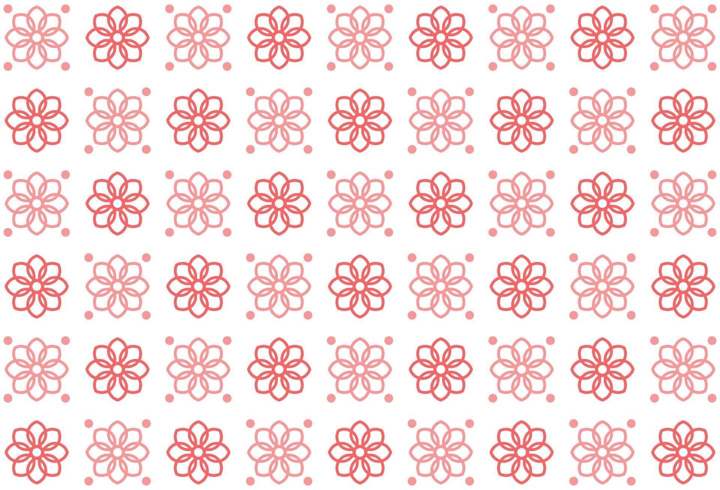 Abstract pink flower seamless pattern vector