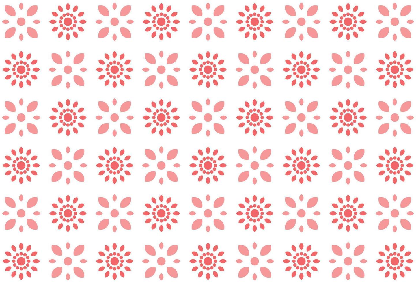 Abstract pink flower seamless pattern vector