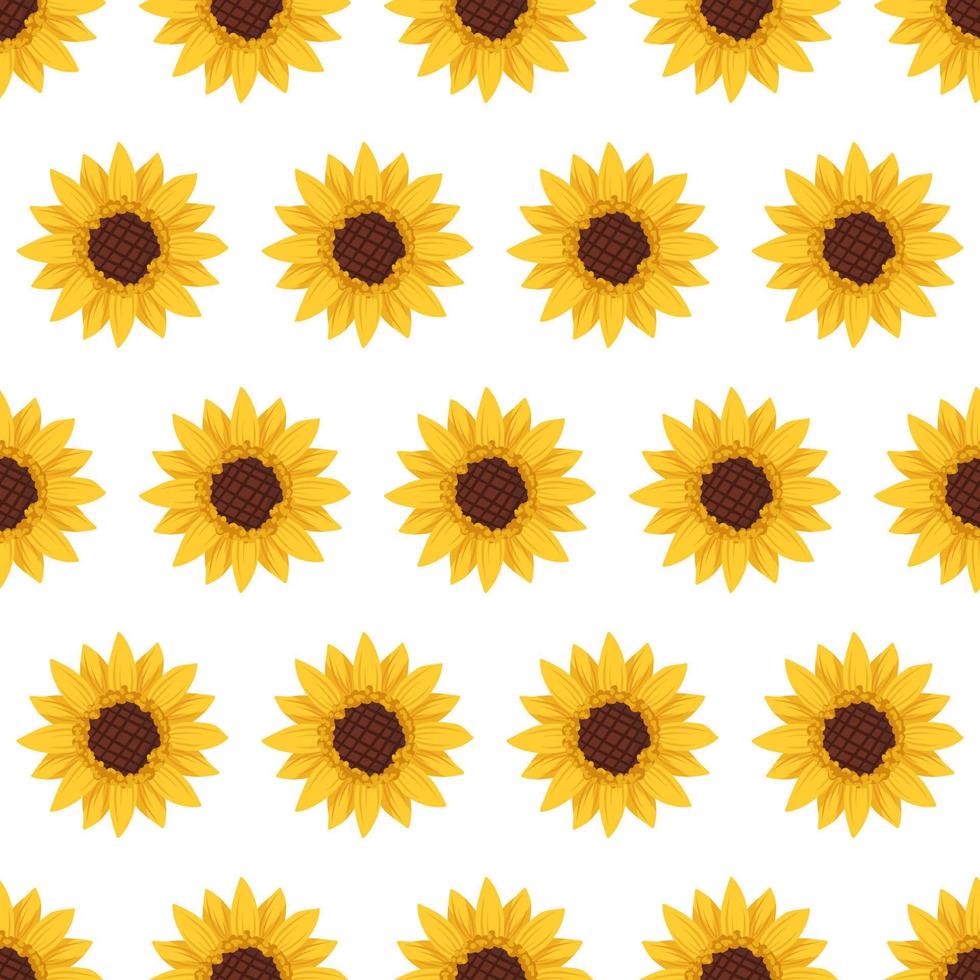 patrón sin costuras con girasoles amarillos sobre fondo blanco. imprimir con elemento de la naturaleza, planta para decoración y diseño. ilustración plana vectorial 7317444 Vector en Vecteezy im-genes-de-girasol-dibujo-descarga-gratuita-en-freepik