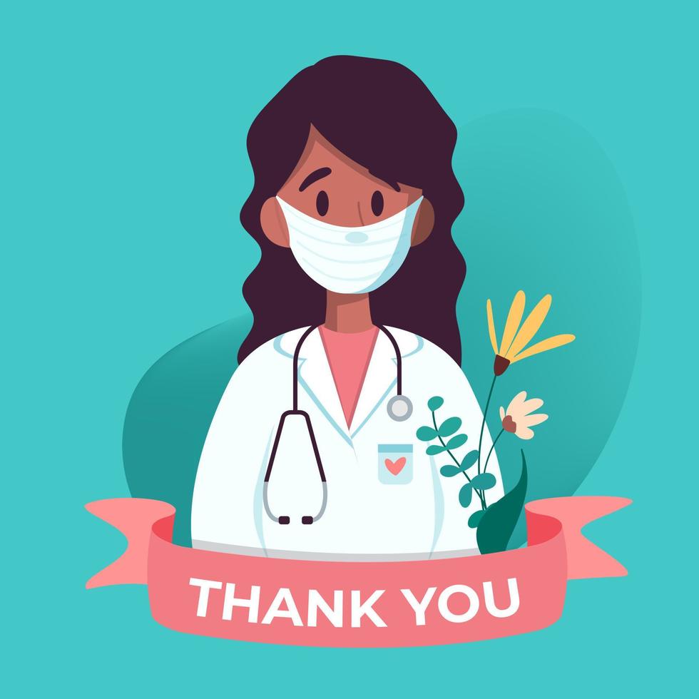 International nurse day vector concept card