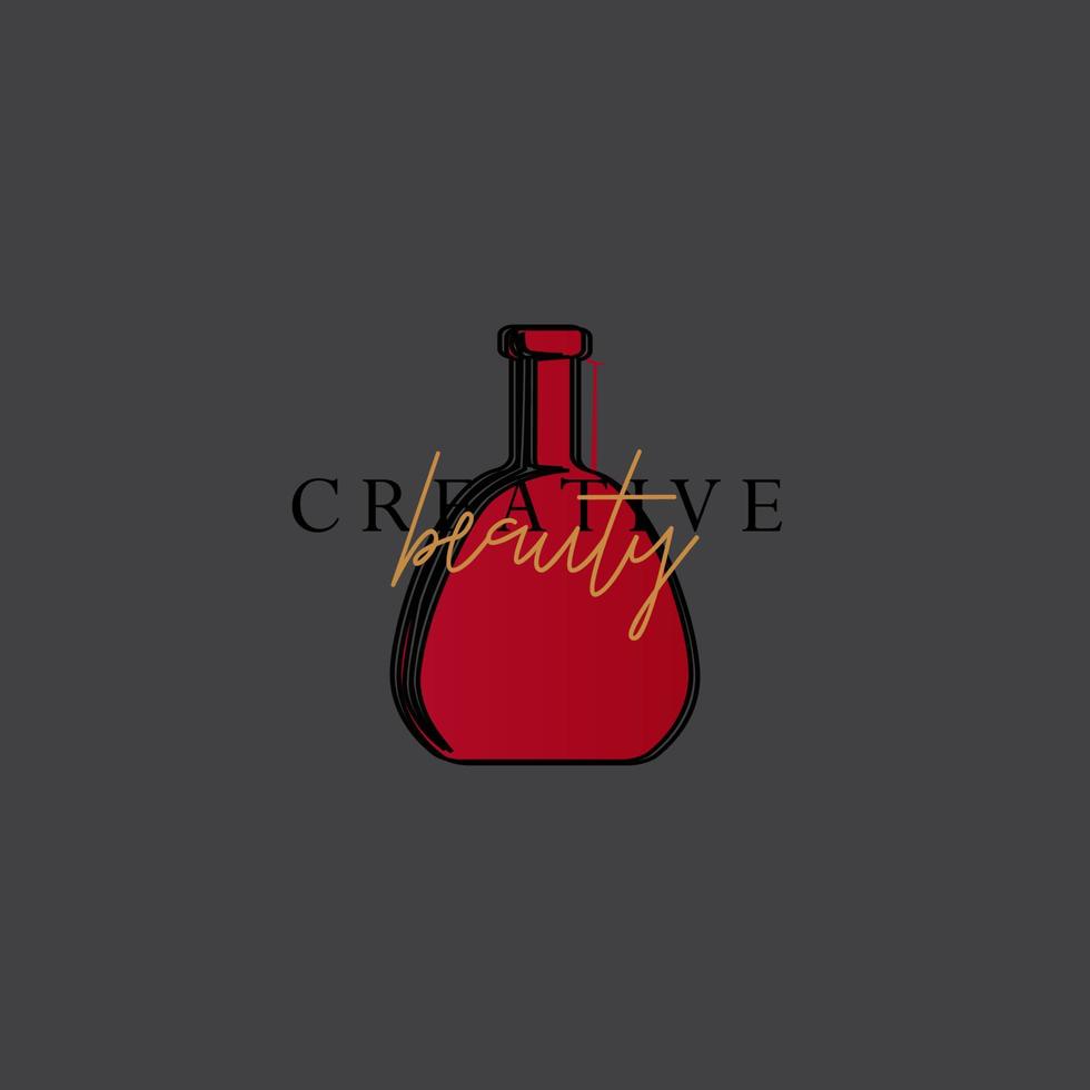 alcoholic beverage logo, wine logo vector