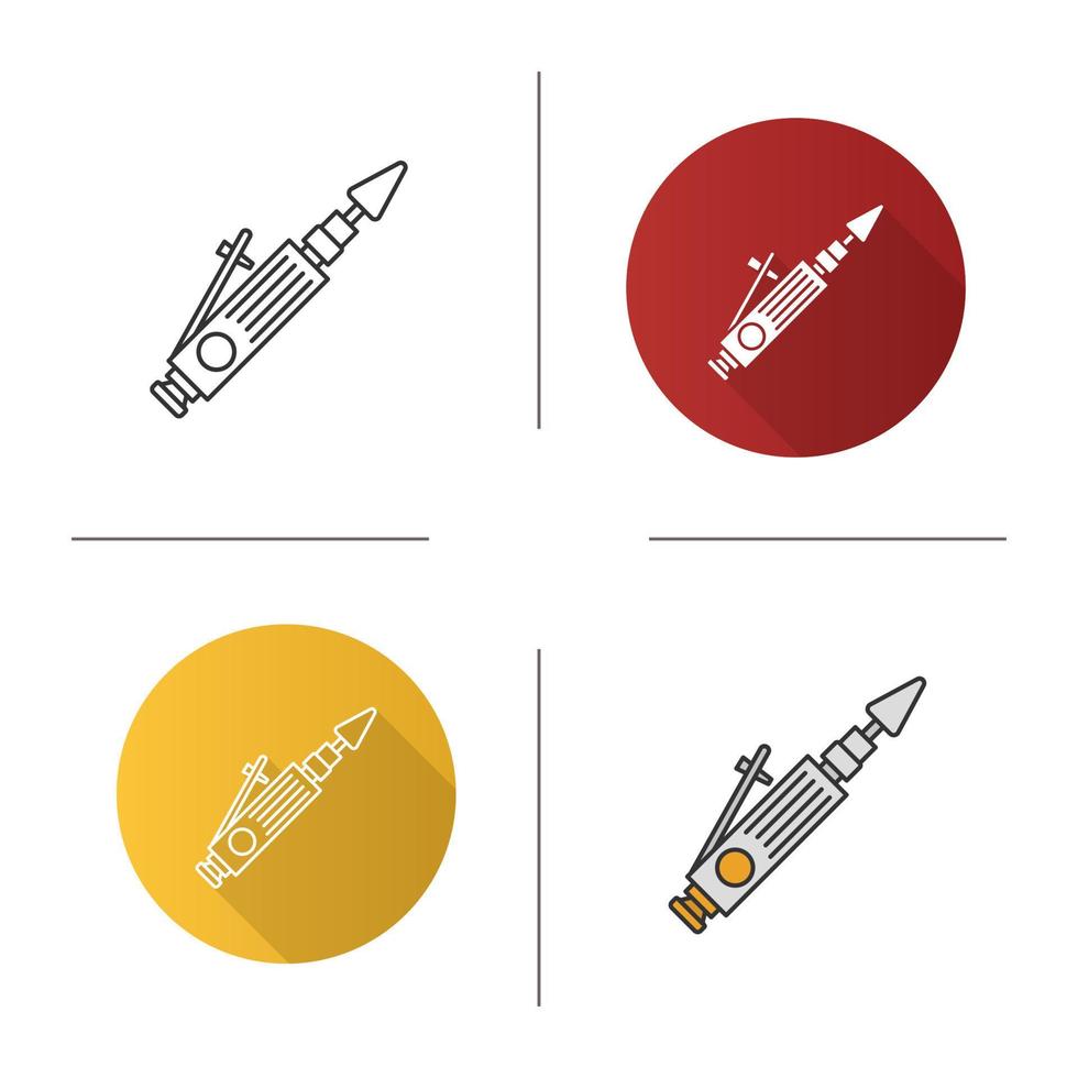 Heat gun linear icon. Thin line illustration. Contour symbol. Hot air gun.  Vector isolated outline drawing 3761283 Vector Art at Vecteezy