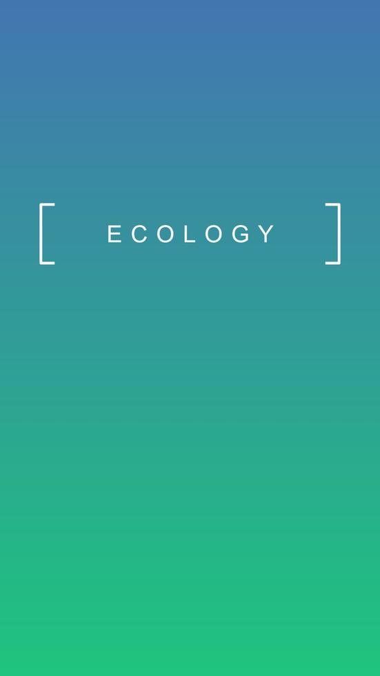 Ecology social media story duotone template. Gradient turquoise advertising web banner with text, promotion content layout. Modern vibrant mobile app design. Blending color with lettering mockup vector