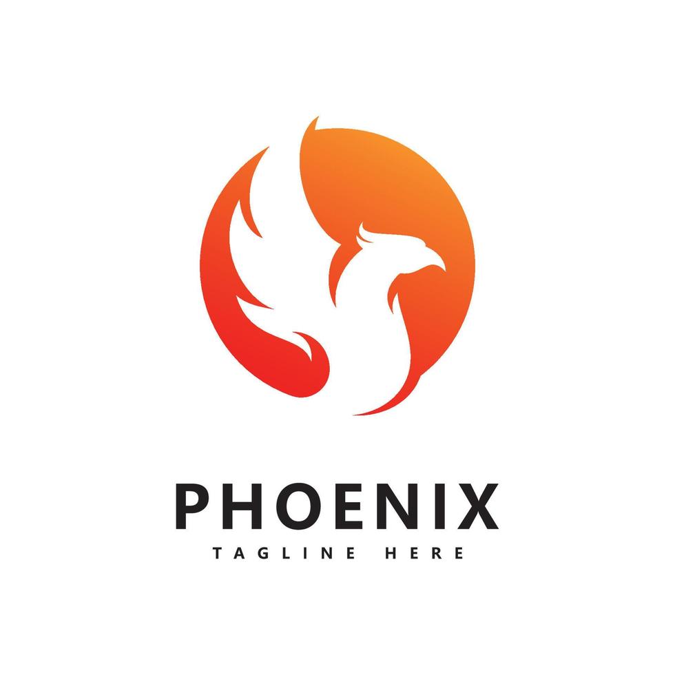 Phoenix logo vector template  design