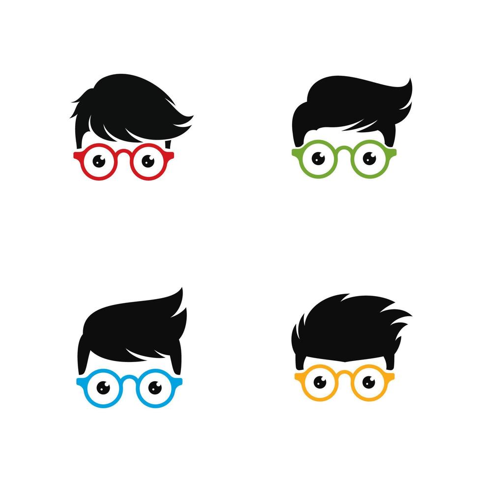 Geek Logo Icon Vector Design Illustration