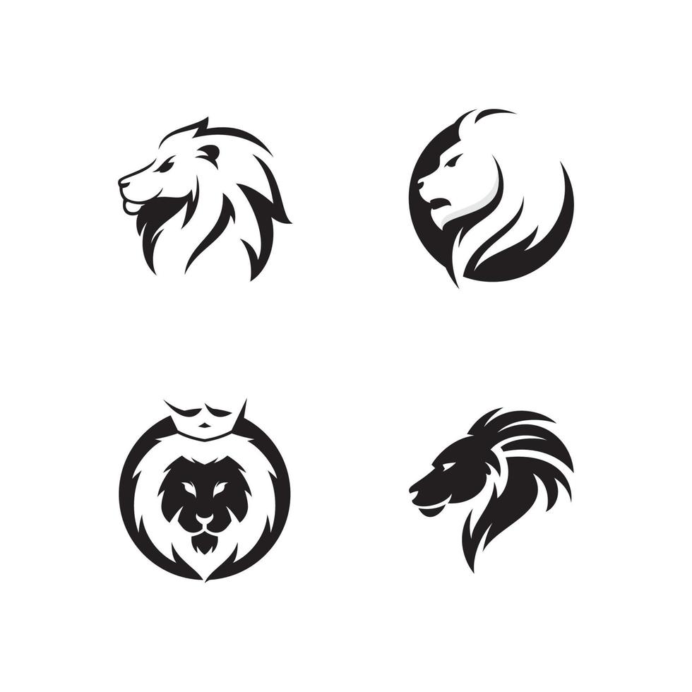 Lion Head  Logo design vector template