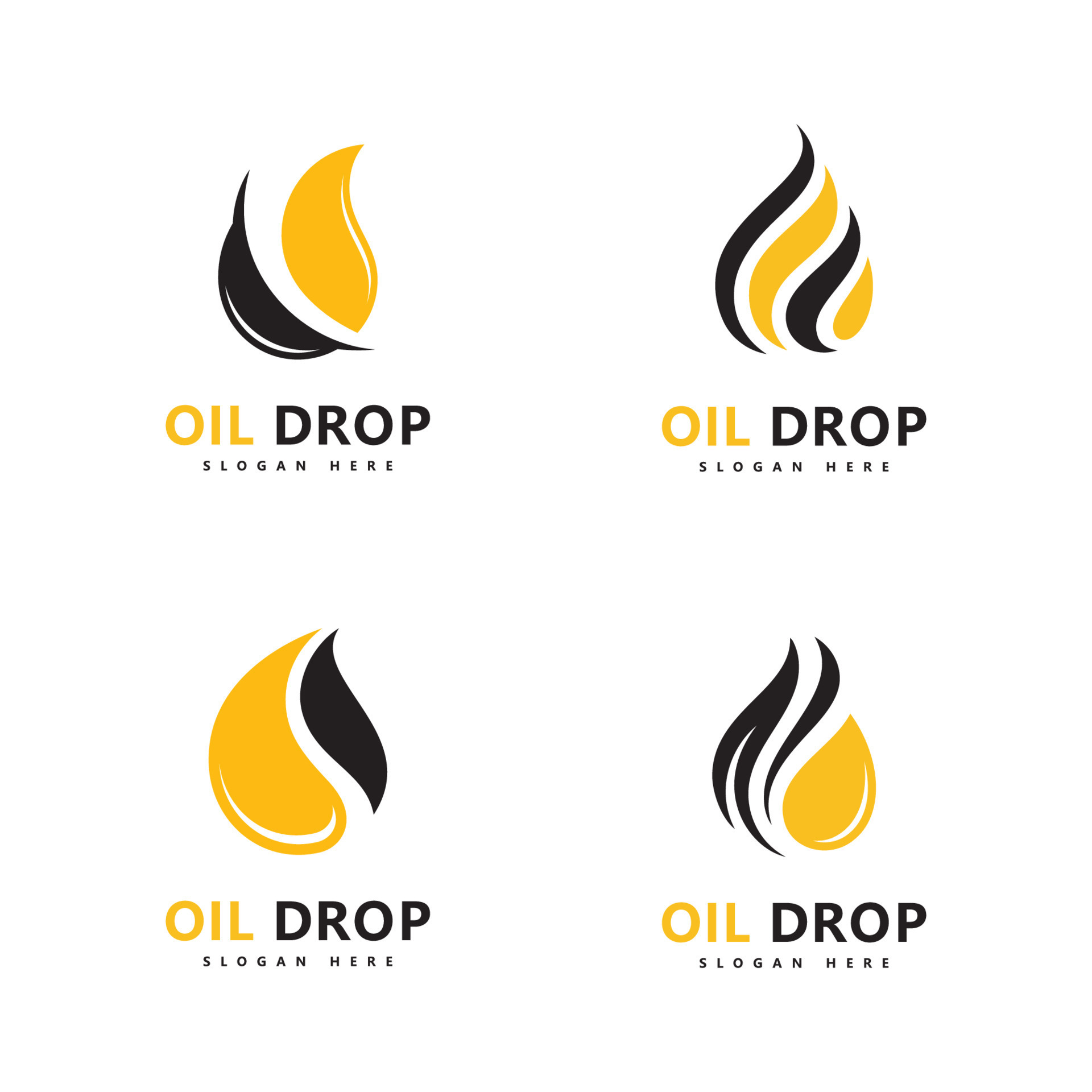 Oil drop Logo Template vector illustration design 7318035 Vector Art at  Vecteezy