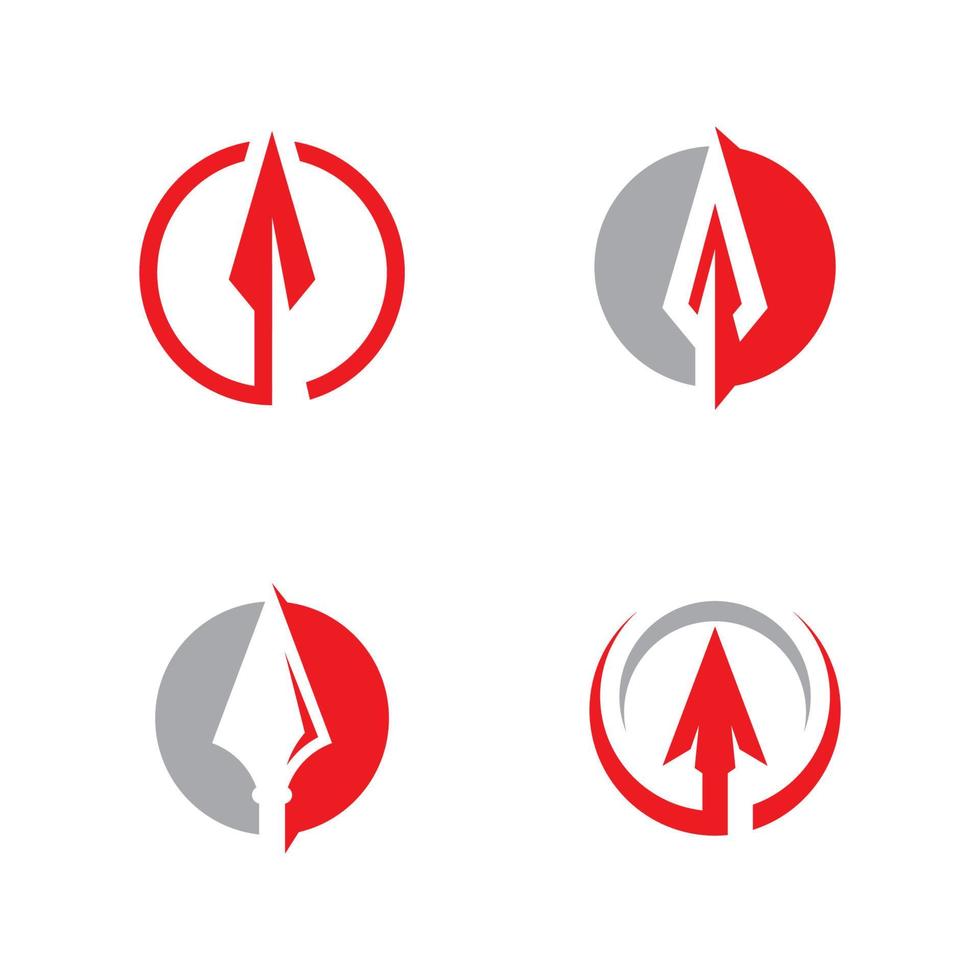Spear logo vector design template