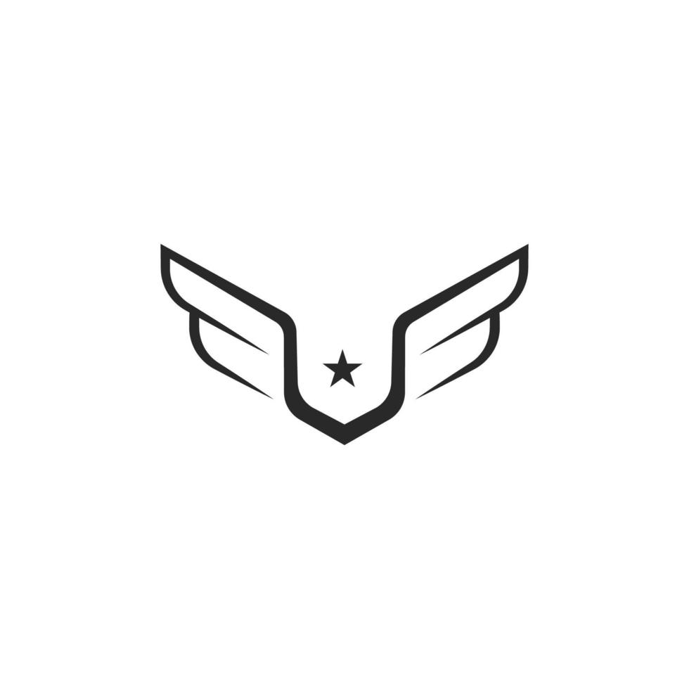 Wing  logo icon vector illustration