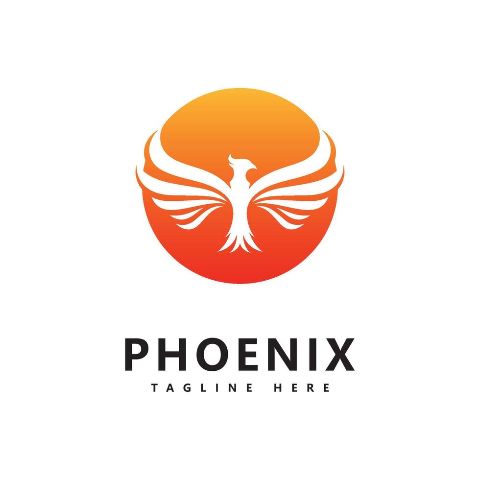 Phoenix logo vector template  design