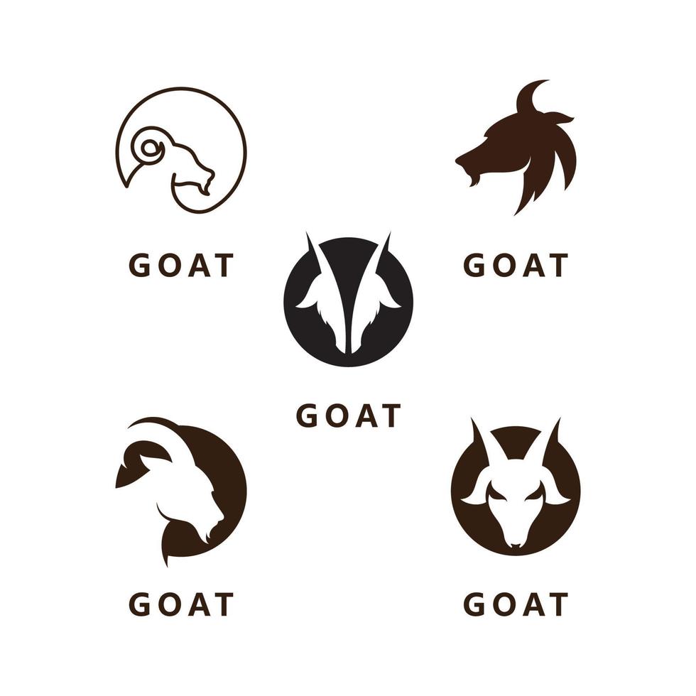 Goat logo icon vector template