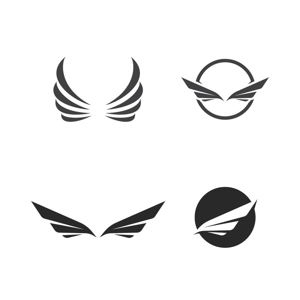 Wing  logo icon vector illustration