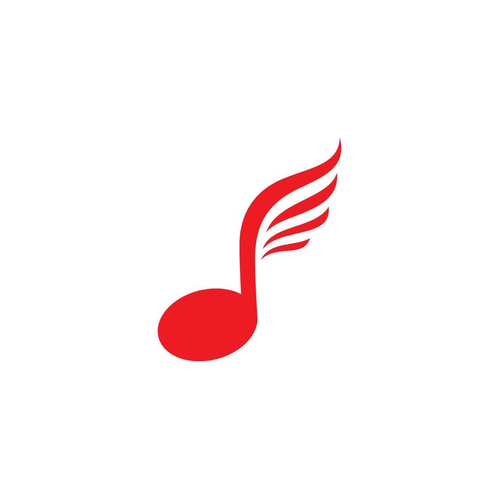 Music note logo Vector template