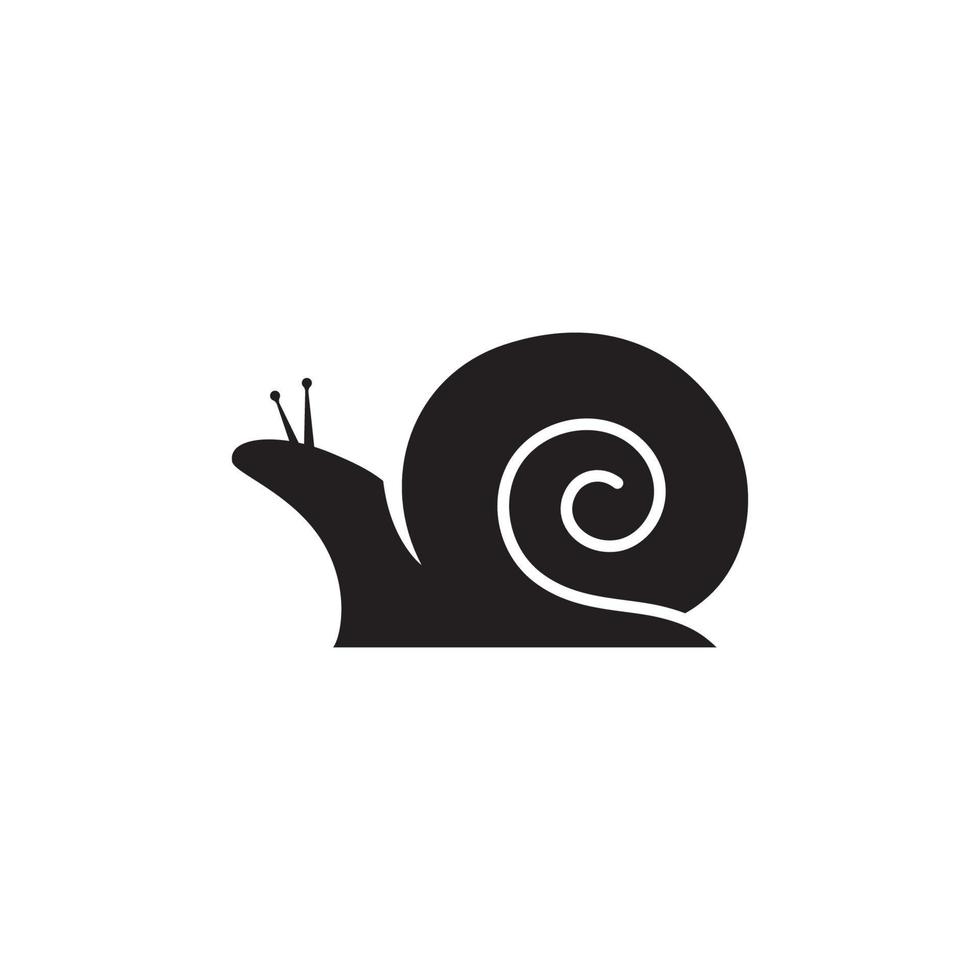 Snails logo vector  on white background