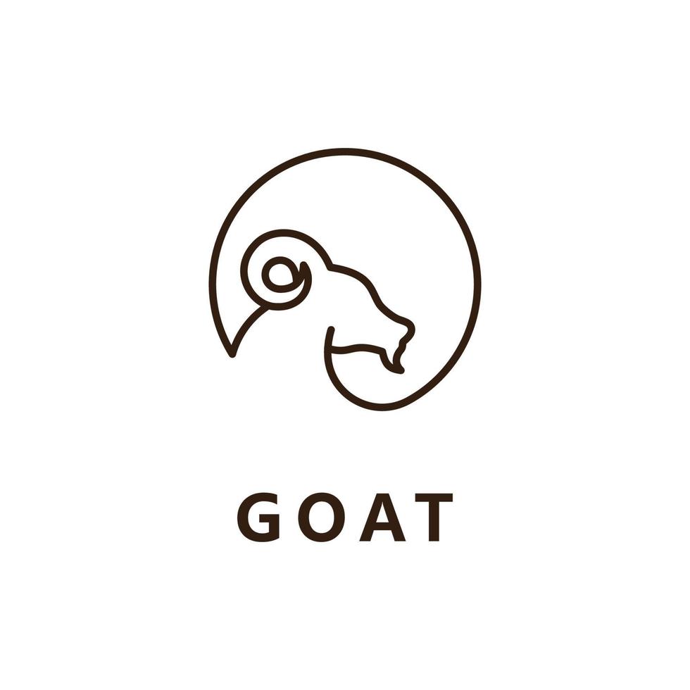 Goat logo icon vector template