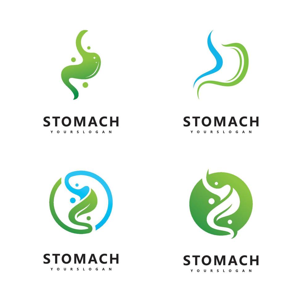 Stomach logo vector design template