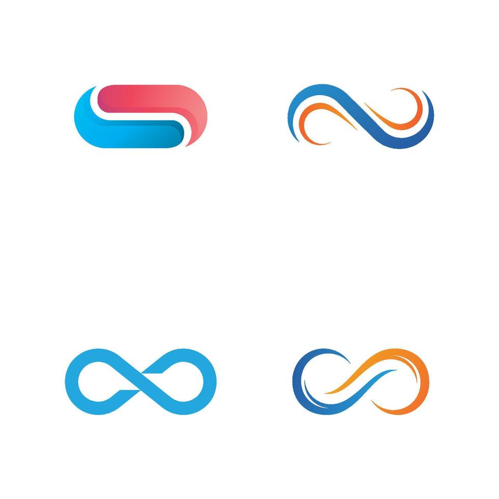 plantilla de vector de icono de logotipo infinito