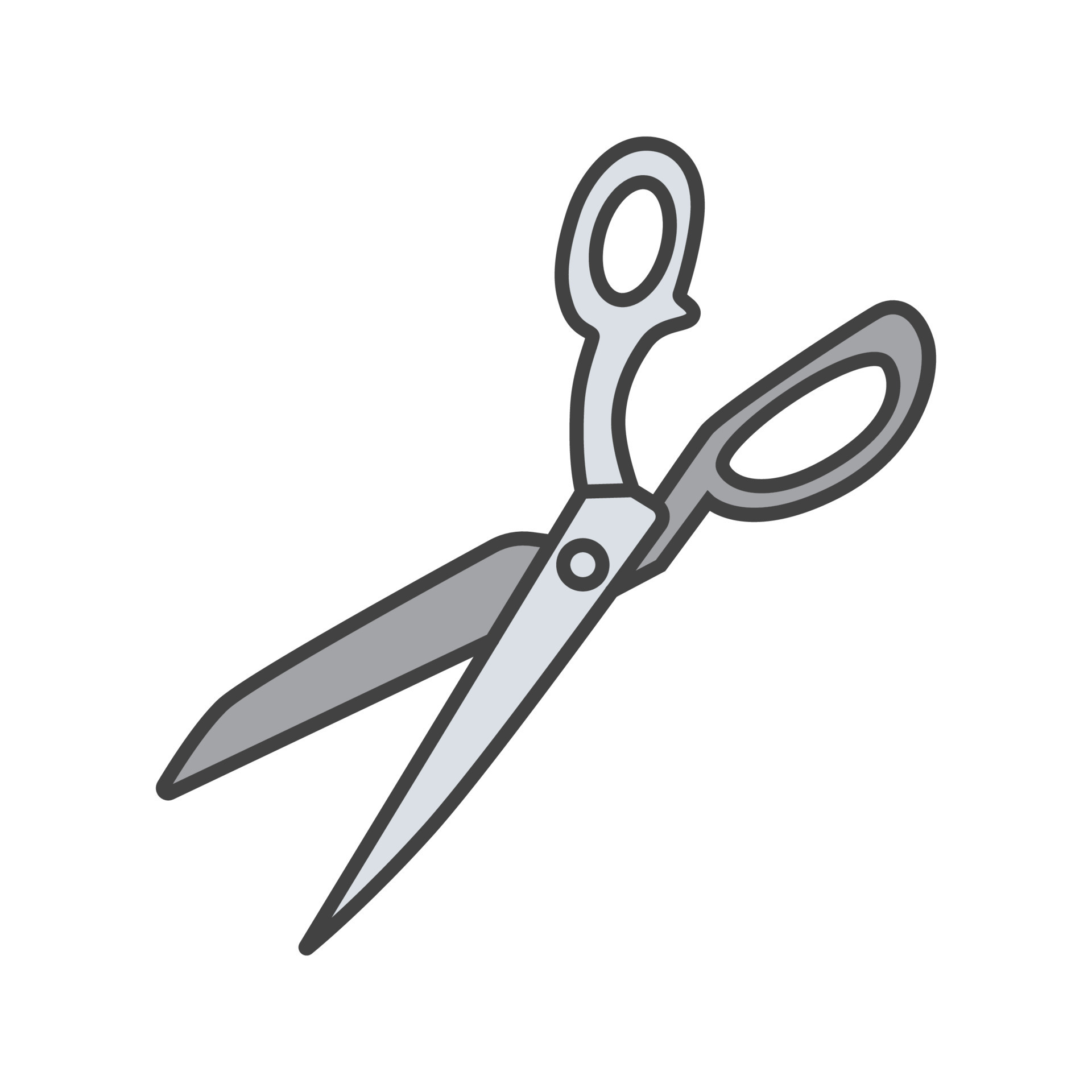 Set of tailor and embroidery scissors. Crane Small Scissors, snipper,  fabric scissors isolated on white background. Vector silhouette. 6084362  Vector Art at Vecteezy
