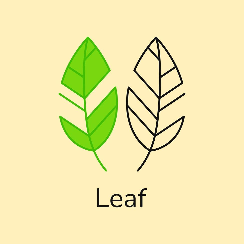 Leaf logo concept. minimalist logo. good for logo, icon, sign and symbol. Nature icon vector
