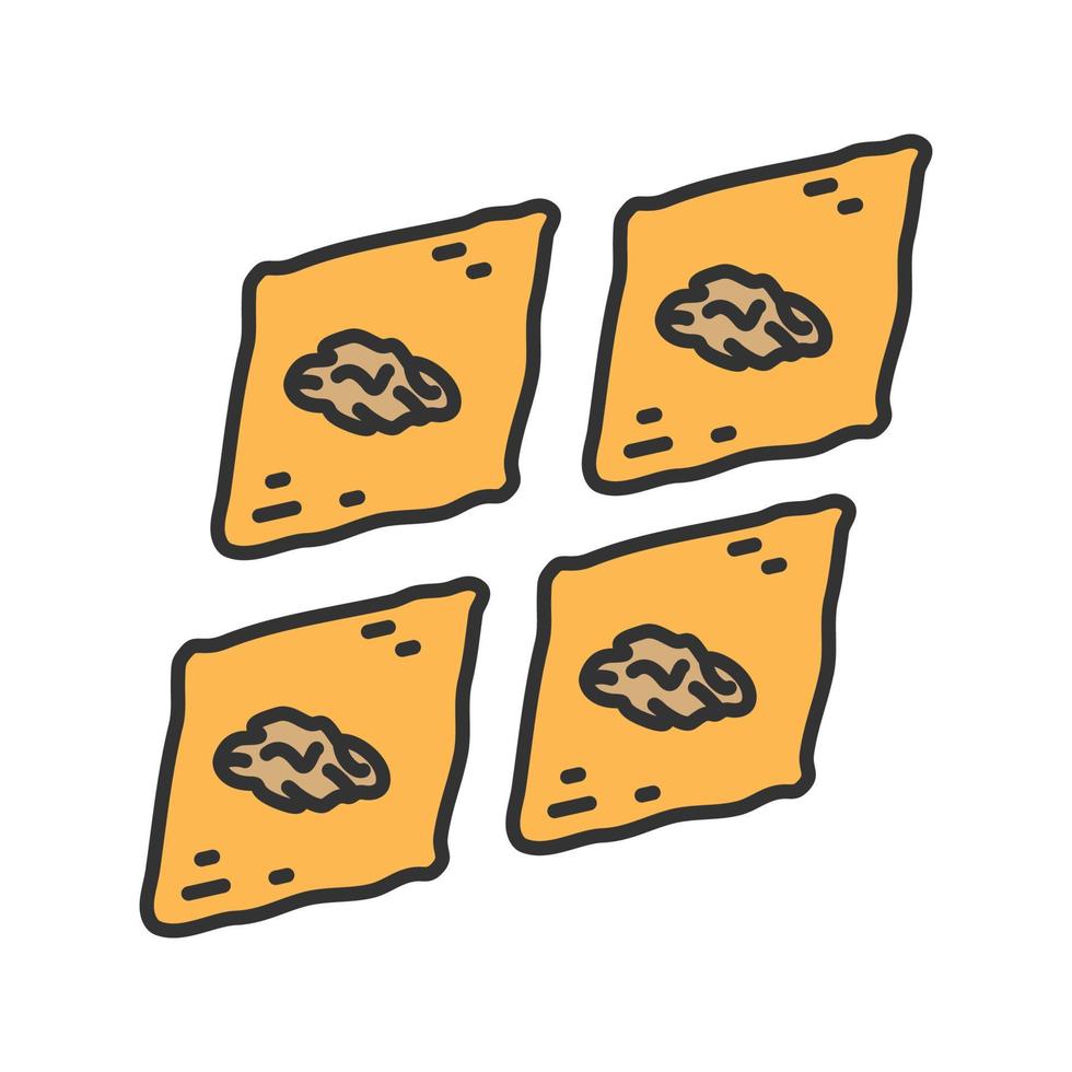 Baklava color icon. Isolated vector illustration