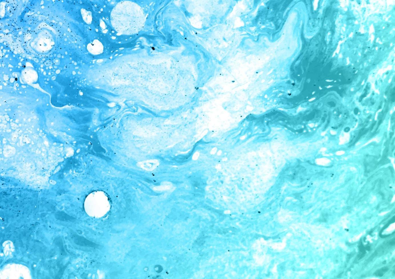 hand painted ocean themed fluid art design vector