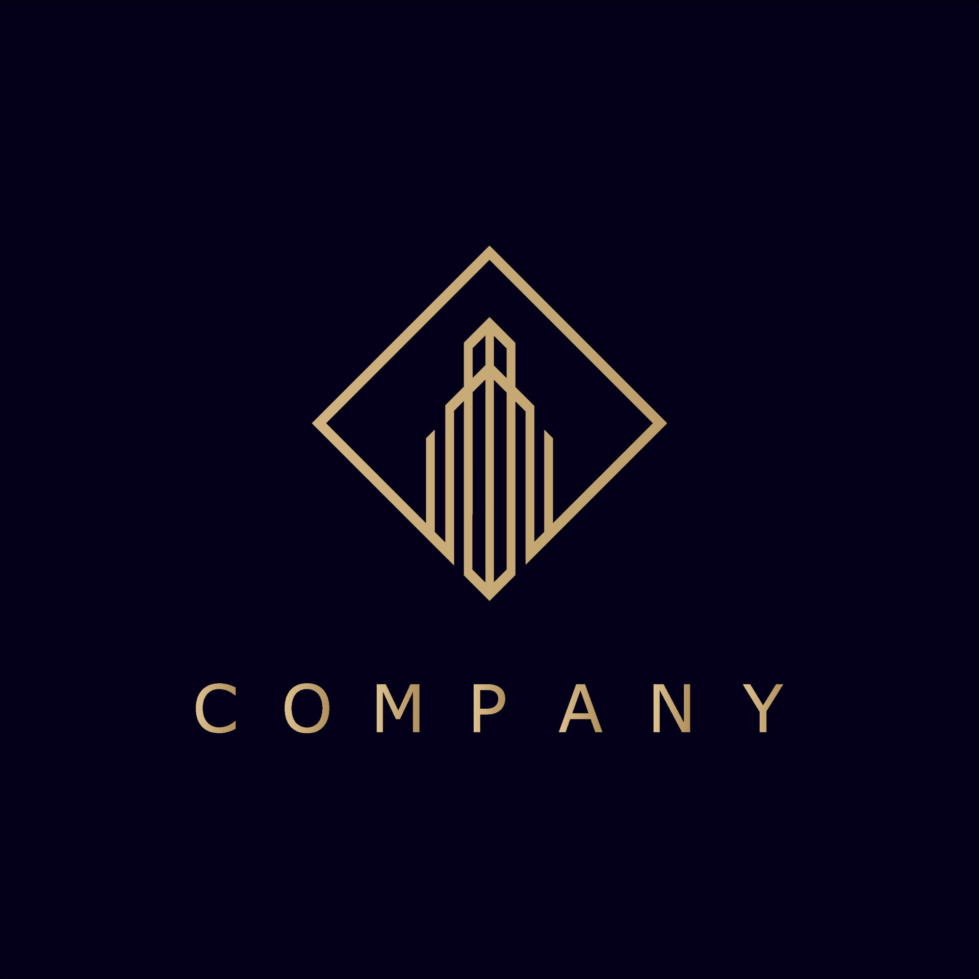 Luxury real estate logo vector in gold color 7319628 Vector Art at Vecteezy